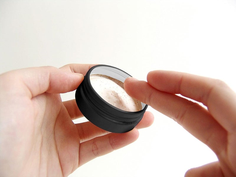 Axe Sickle 20 Pcs 0.5 Ounce Aluminum Tin Jars Containers Leak Proof Cosmetic Tin Jars Containers Round Screw Lids for Cosmetic, Salves, Balms, Lip Balm or Others, 15mL Black - Image 5